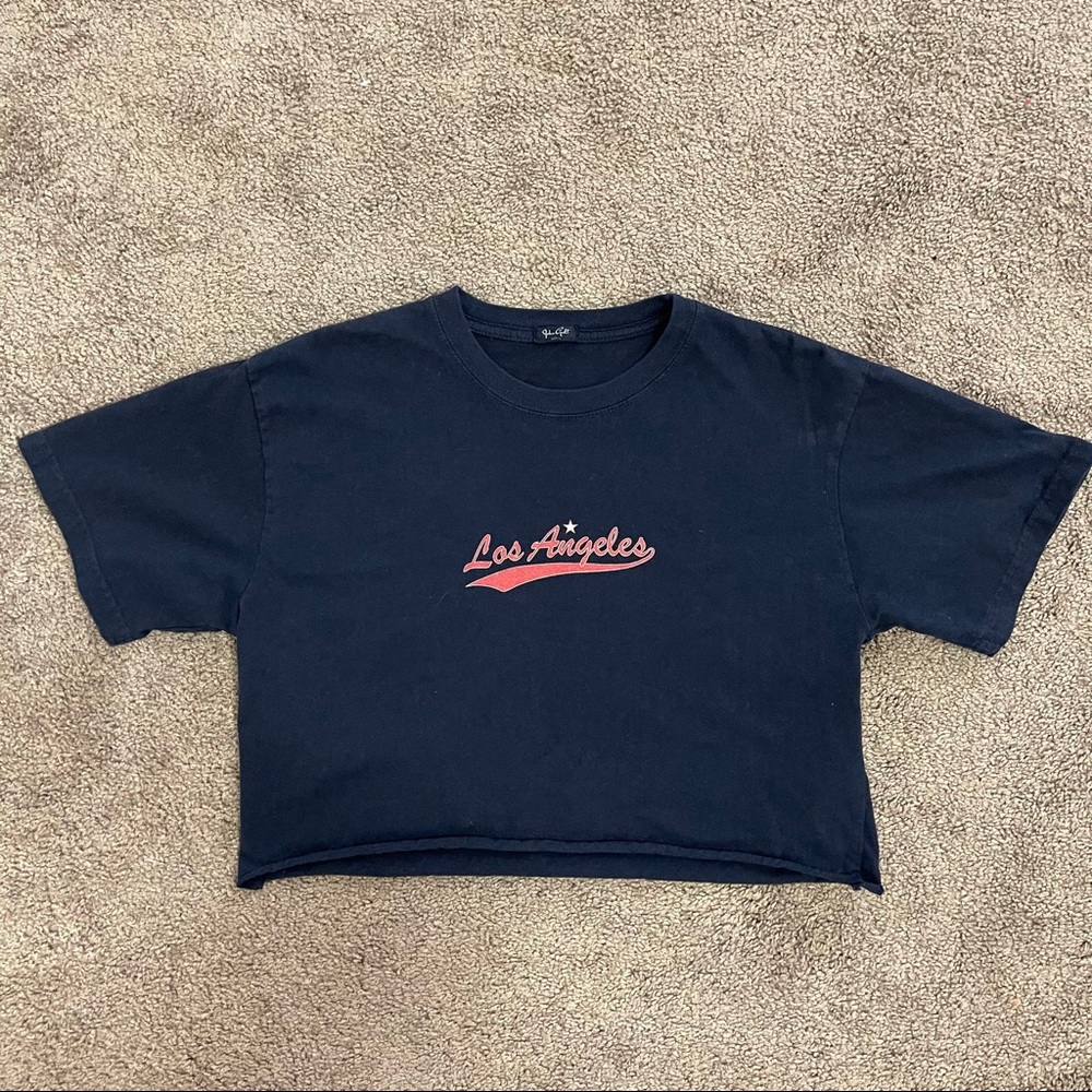 John Galt/ Brandy Melville LA Cropped Tee